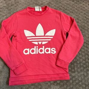 Coral Adidas crewneck size 11-12
